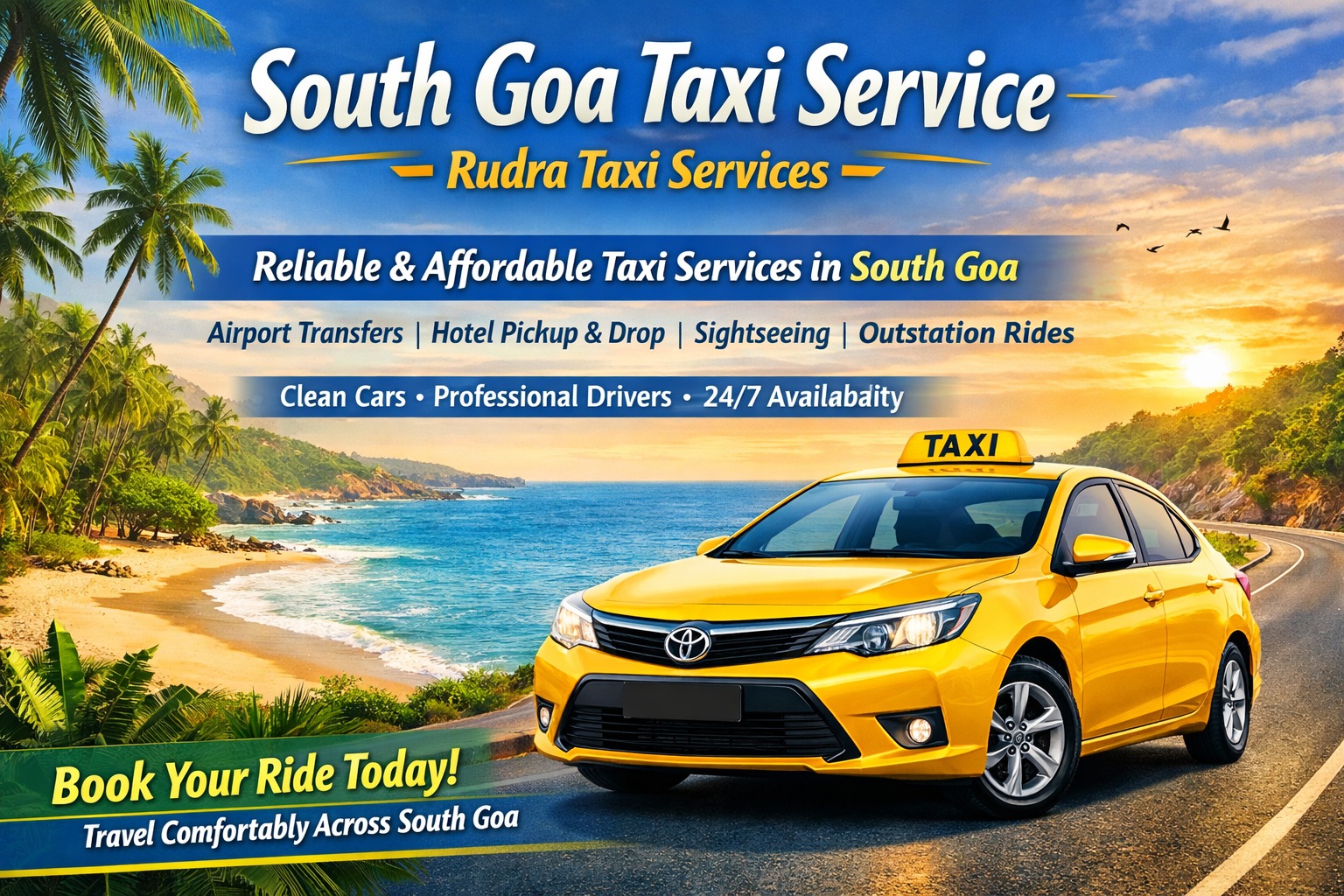  Book Taxi Service in Goa Online